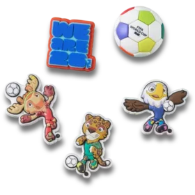 Fifa World Cup 26 5’li Paket Jibbitz Süsleri