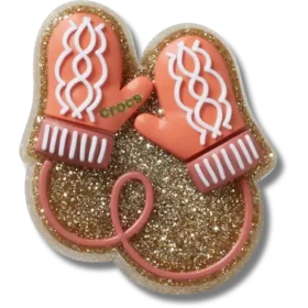 Glitter Pink Mittens Jibbitz Süsleri