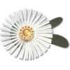 Gümüş Payetli Çiçek Jibbitz™ Süsleri