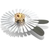 Gümüş Payetli Çiçek Jibbitz™ Süsleri