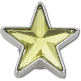 Gümüş ve Yeşil Smt Gem Star Jibbitz Süsleri