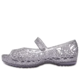 Isabella Glitter Açık Burunlu Sandaletler “Gümüş”