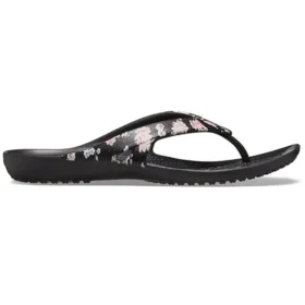 Kadee 2 Desenli Parmak Arası Terlikler “Floral Black”