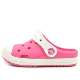 Küçük Crocs Açık Hava Düz Ayakkabı Topuklu Spor Pembe Sandaletler