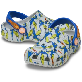 Küçük Çocuklar İçin Klasik Ejderha Desenli Classic Clog