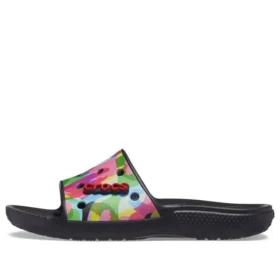Klasik Bubble Block Terlikler “Siyah Çok Renkli”