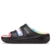 Klasik Cozzzy Sprey Boyalı Sandaletler “Black Multi”