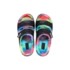 Klasik Cozzzy Sprey Boyalı Sandaletler “Black Multi”