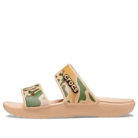 Klasik Crocs Desenli Kamuflaj “Tan Yeşil”