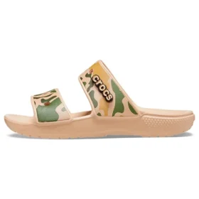 Klasik Crocs Desenli Kamuflaj “Tan Yeşil”
