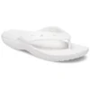 Klasik Crocs Flip Günlük Parmak Arası Terlikler Unisex Beyaz