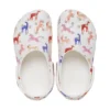Klasik Karakter Desenli Classic Clog “Beyaz Kırmızı Mavi”