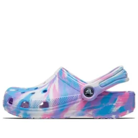 Klasik Marbled Clog “Mavi Mor Pembe”