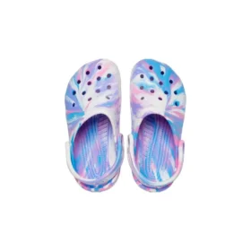 Klasik Marbled Clog “Mavi Mor Pembe”
