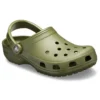Klasik Plaj Unisex Ordu Yeşili Sandaletler