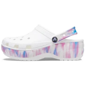 Klasik Platform Dream Clog “Beyaz Mor”