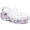 Klasik Platform Dream Clog “Beyaz Mor”