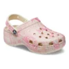 Klasik Platform Yılan Desenli Sabolar “Pink”