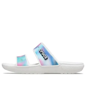 Klasik Renkli Unisex Çok Renkli Beyaz Sandaletler