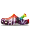 Klasik Tie-Dye Grafikli Sabolar “Mor Kırmızı”