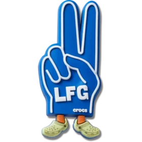 Lfg Köpük Barış İşareti Jibbitz Süsleri