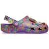 Lisa Frank x Classic Clog “Neon Mor Çoklu Kalpler”