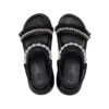 Mega Crush Pearl Ruffle Sandalet “Siyah”