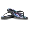 Miami Yuvarlak Burunlu Koyu Çiçek Desenli Flip-Flop Miami Yuvarlak Burunlu Koyu Çiçek Desenli Flip-Flop