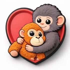 Monkey Love Jibbitz™ Süsleri