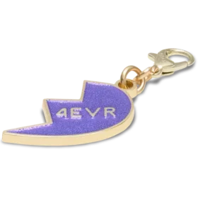 Mor Glitter Bff Charm Sağ Jibbitz Ayakkabı Süsü