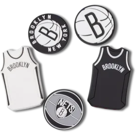 NBA Brooklyn Nets 5’li Paket Jibbitz Süsleri