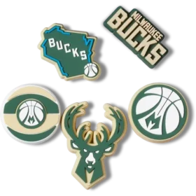 NBA Milwaukee Bucks 5’li Paket Jibbitz Süsleri
