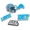 NFL Detroit Lions 5’li Paket Jibbitz Ayakkabı Süsleri NFL Detroit Lions 5’li Paket Jibbitz Ayakkabı Süsleri