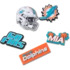 NFL Miami Dolphins 5’li Paket Jibbitz Ayakkabı Süsleri NFL Miami Dolphins 5’li Paket Jibbitz Ayakkabı Süsleri