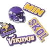 NFL Minnesota Vikings 5’li Paket Jibbitz Ayakkabı Süsleri NFL Minnesota Vikings 5’li Paket Jibbitz Ayakkabı Süsleri