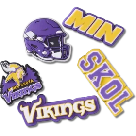 NFL Minnesota Vikings 5’li Paket Jibbitz Ayakkabı Süsleri
