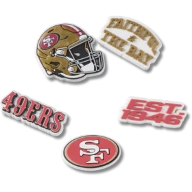 NFL San Francisco 49ers 5’li Paket Jibbitz Ayakkabı Süsleri