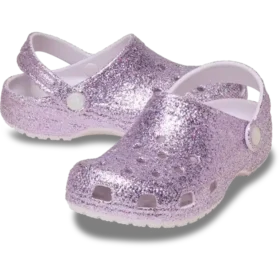 Çocuk Classic Clog Kalın Glitter Sabol