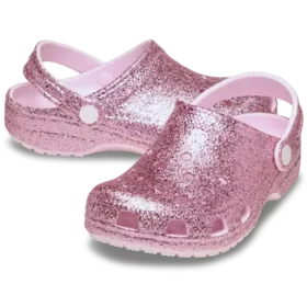 Çocuk Classic Clog Kalın Glitter Sabol
