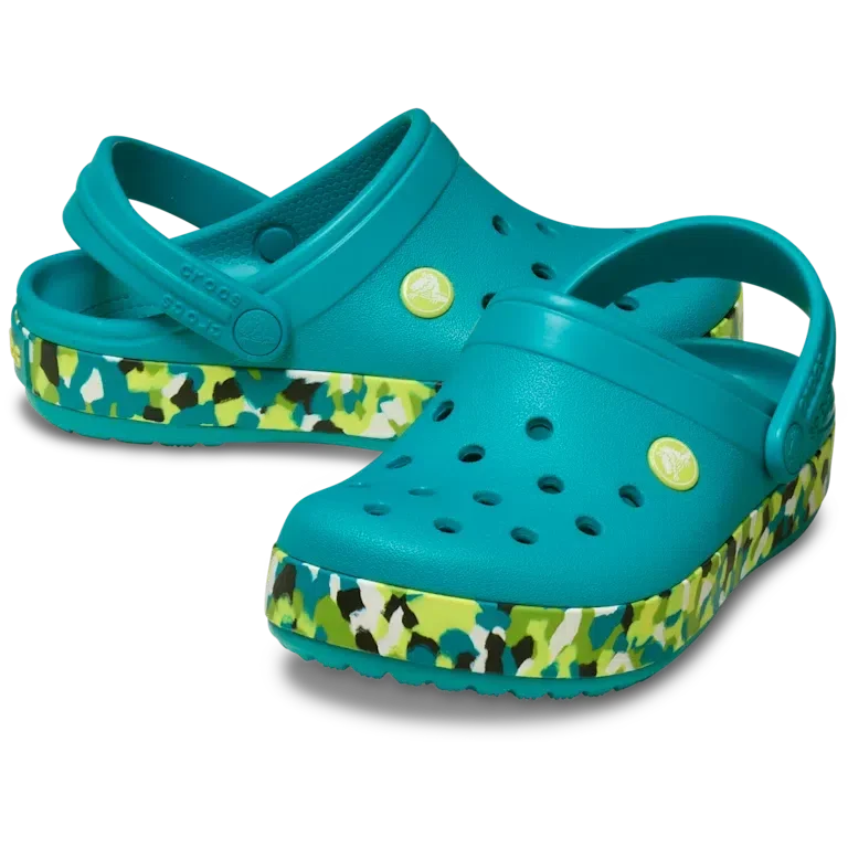 Çocuk Crocband Glow Konfeti Bantlı Clog Çocuk Crocband Glow Konfeti Bantlı Clog