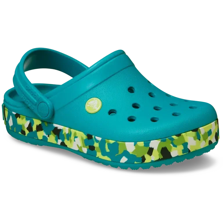 Çocuk Crocband Glow Konfeti Bantlı Clog Çocuk Crocband Glow Konfeti Bantlı Clog