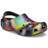 Renkli Crocs Beach Unisex Çok Renkli Siyah Sandaletler
