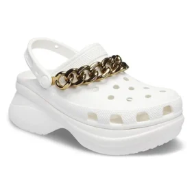 Retro Zincirli Beyaz Altın Sandaletler “White Gold”