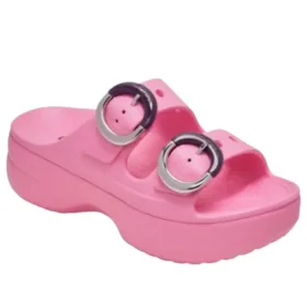 Saturday Platform Dipped Buckle Sandalet “Pink Lemonade”