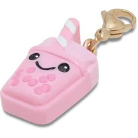 Sevimli Pembe Boba Jibbitz Süsü Ayakkabı Süsü