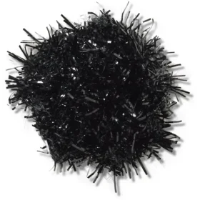 Siyah Tinsel Pom Jibbitz™ Süsleri
