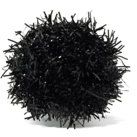 Siyah Tinsel Pom Jibbitz™ Süsleri