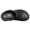 Small Whale Retro Crocs Kalın Tabanlı Siyah Sandaletler
