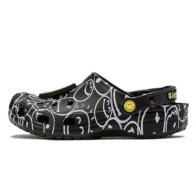Smiley World Classic Clogs “Siyah Beyaz Sarı”