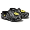 Smiley World Classic Clogs “Siyah Beyaz Sarı”